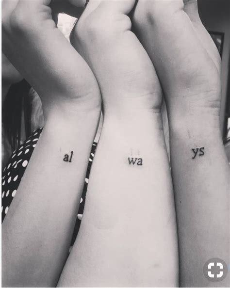 Friendship Tattoos For 3 Friends