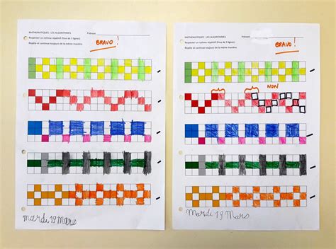 Algofrises, fichier de 78 pages Mathématiques CP, CE1, CE2, CM1, CM2