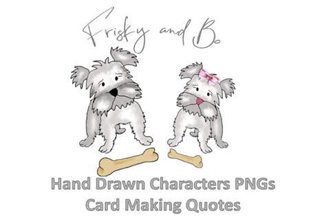 Download Friskey and Bo Hand Drawn Clipart DXF Files