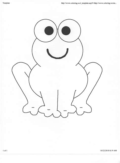 Frog Outline Template