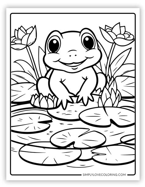Frog Color Pages Nice