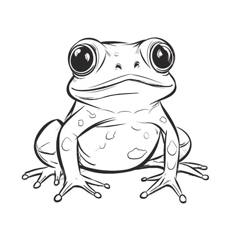 Frog Drawing Outline Sketch