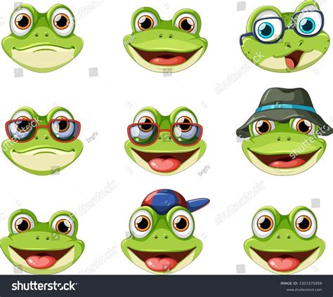 Cute frog faces
