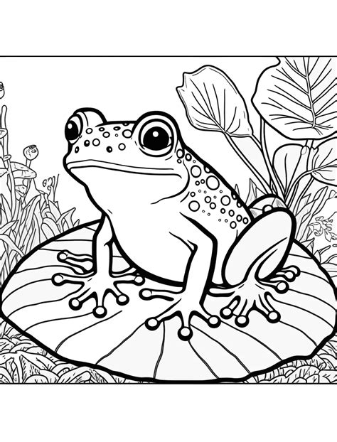 Frog Free Coloring Pages