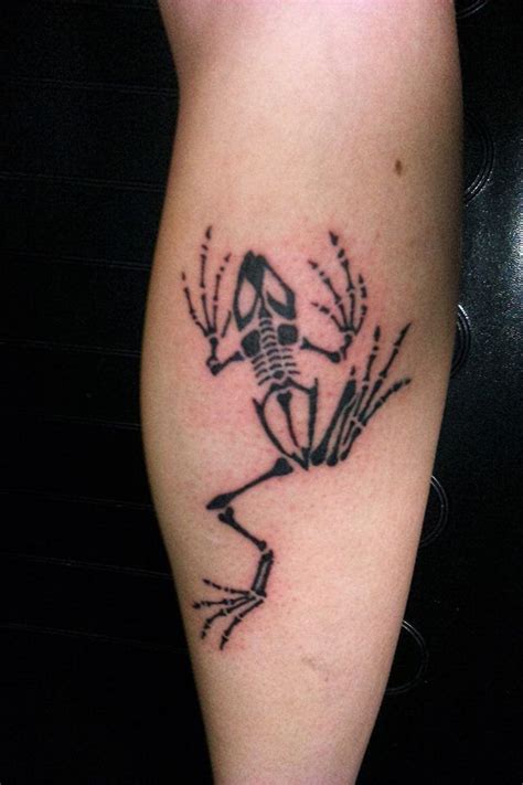 Frog Skeleton Tattoo