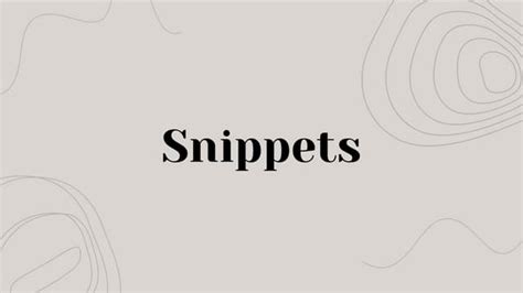 From PDF to Engaging Snippets