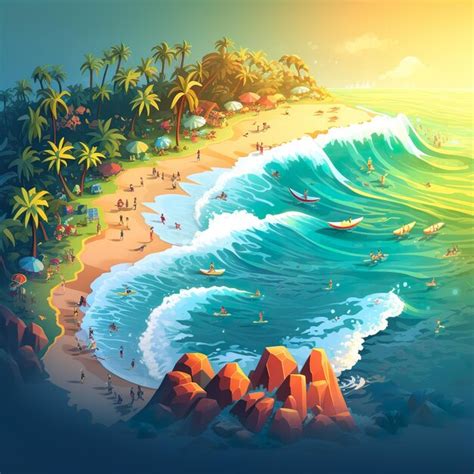 From Simple Waves to Complex Surf Scenes