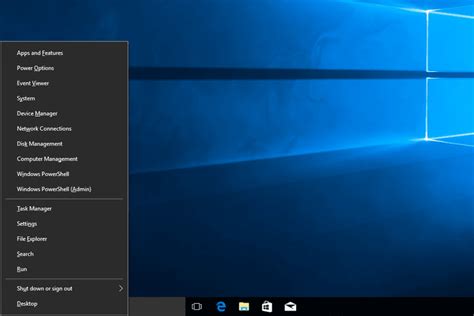 From the Power User Menu