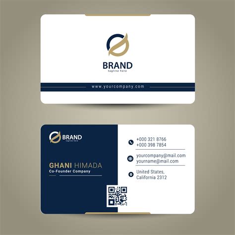 Front And Back Business Card Template