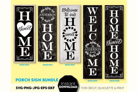 Download Front Porch Decor Bundle Welcome Signs Files For Crafts