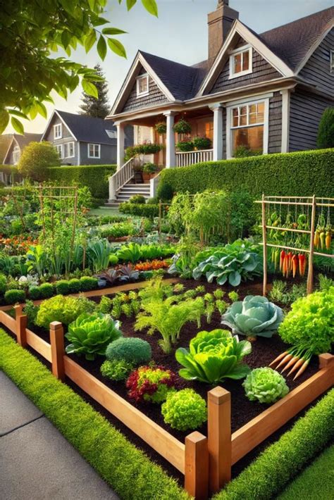 Front Yard Vegetable Garden Design