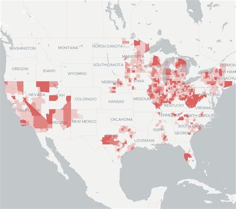 Frontier Internet Coverage Map