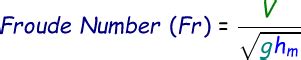 Froude Number Calculator
