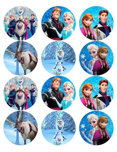 Frozen Cupcake Toppers Printable
