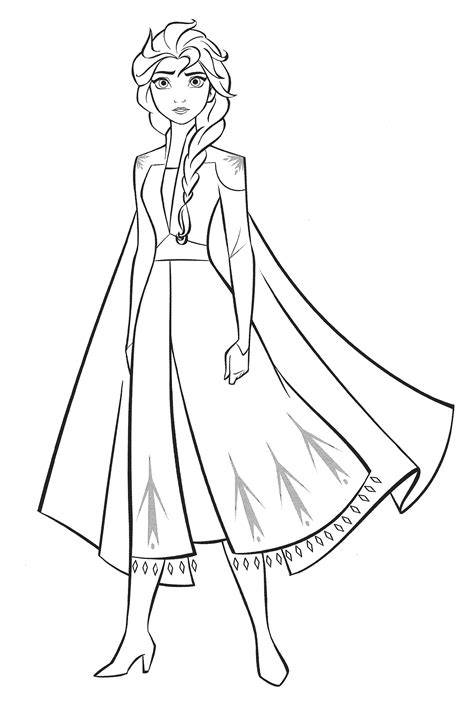Frozen 2 Coloring Pages Elsa