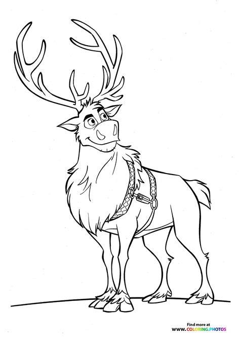 Frozen 2 Coloring Pages Sven