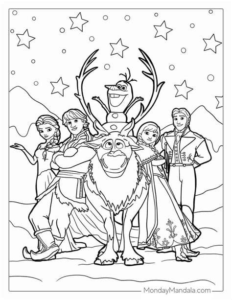 Frozen Characters Coloring Pages