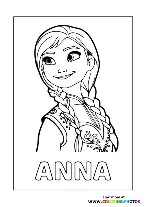 Frozen Coloring Pages Anna