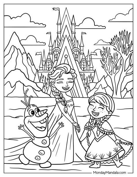 Frozen Coloring Pages Castle