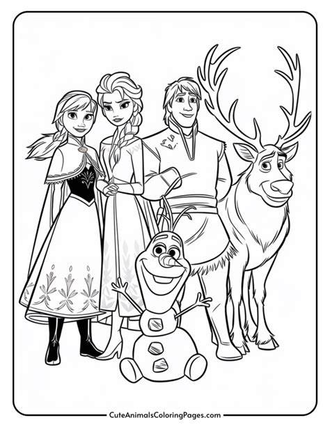 Frozen Coloring Pages Cute