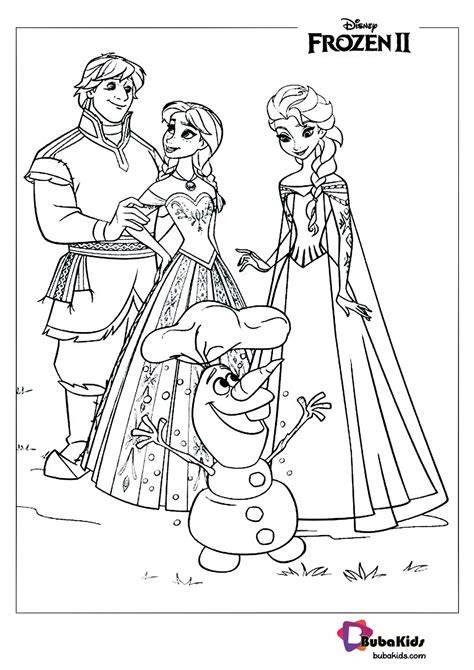 Frozen Disney Princess Coloring Pages