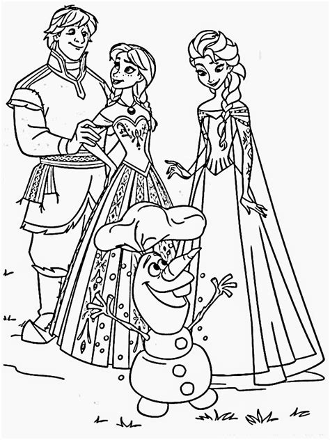 Frozen Free Coloring Pages