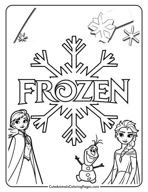 Frozen Logo Coloring Pages