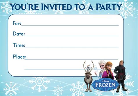 Frozen Birthday Invitation Frozen Elsa Birthday Party Printables