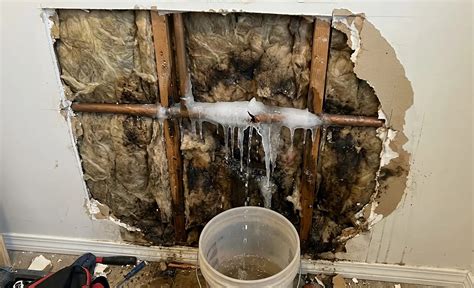 Frozen Pipe Damage Home