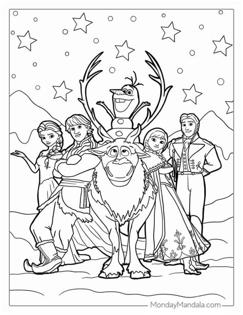 Frozen Printable Disney Coloring Pages