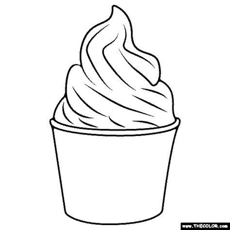 Frozen Yogurt Coloring Pages
