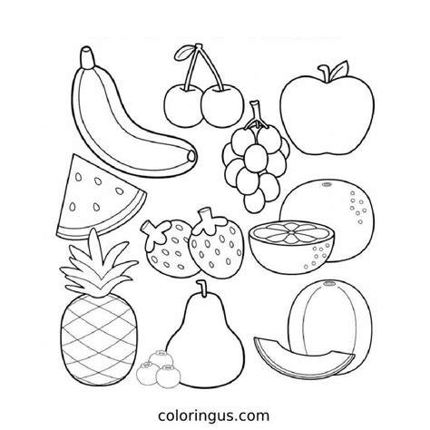 Fruit Coloring Pages Free