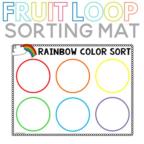 Fruit Loop Sorting Printable