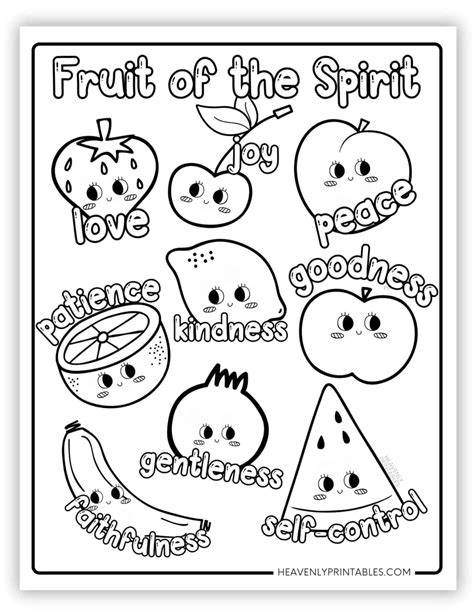 Fruit Of The Spirit Color Pages