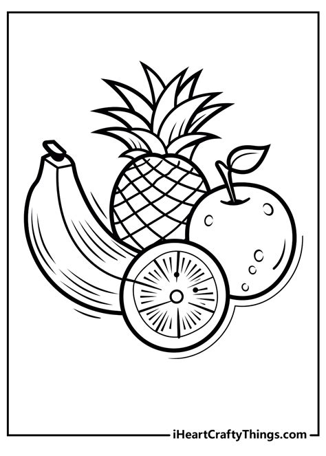 Fruit Pictures for Coloring