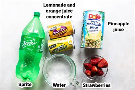 Fruit Punch Ingredients