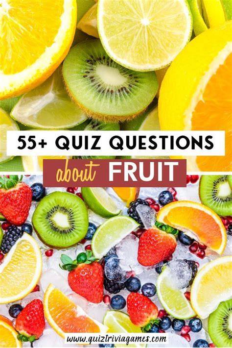 Fruit Quiz Picture Challenges