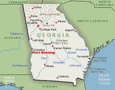 Ft Benning Georgia Map