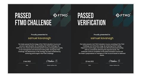 Ftmo Certificate Template