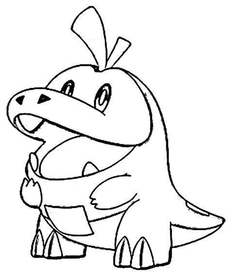 Fuecoco Coloring Page