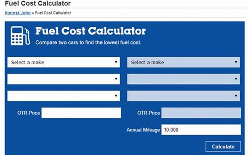 Fuel Cost Calculator