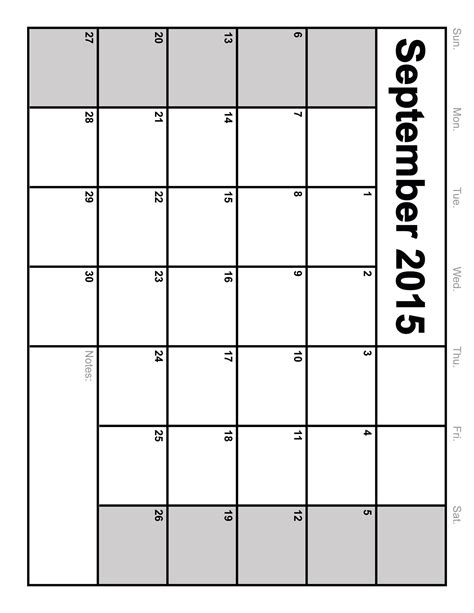 Full Page Calendar Printable