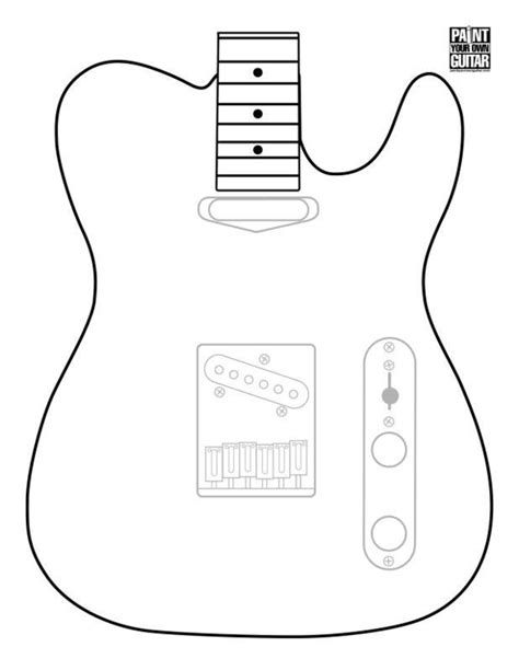 Full Size Printable Guitar Templates