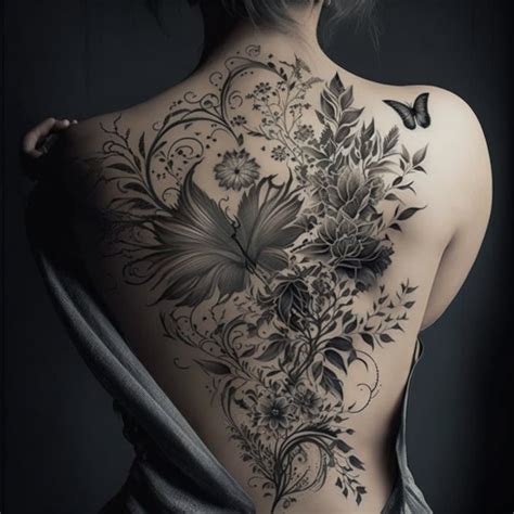 Full Female Back Tattoos