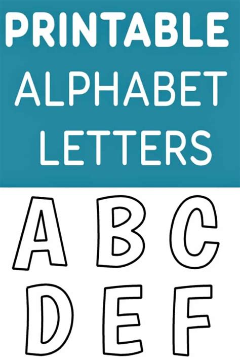 Full Page Letters Printable