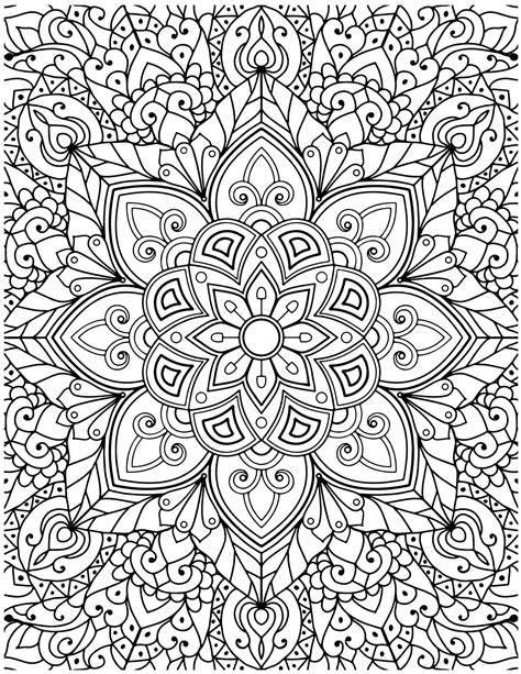 Full Page Mandala Coloring Pages