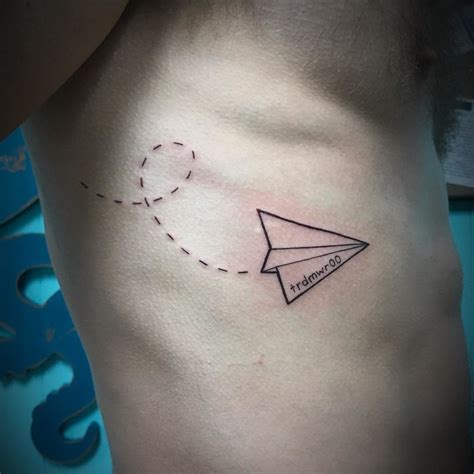 Full Send Paper Airplane Tattoo