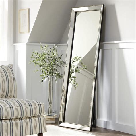 Full Length Mirror Floor Mirror with Standing Holder Hanging/Leaning