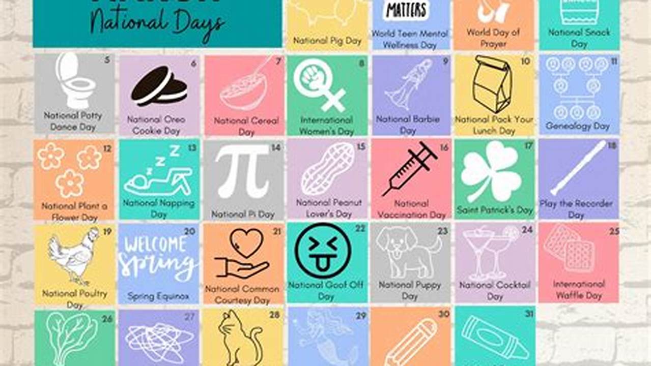 Fun Days Calendar 2025