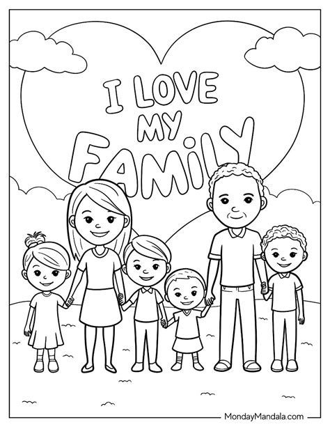Fun Activities Using Your Family Coloring Pages Pdf